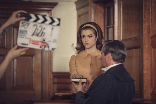 The Trial of Christine Keeler filming at The Guildhall, Bath (© Ecosse Films BBC photo credit Ben Blackall)